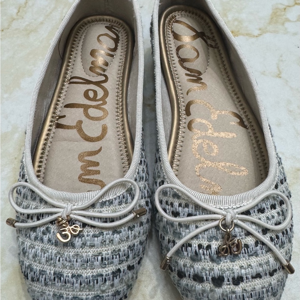 Sam Edelman Kid’s Textured Gray Flats